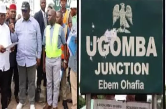 Works Minister, Engr. Umahi Storms Abia For Project Inspection (Photos)