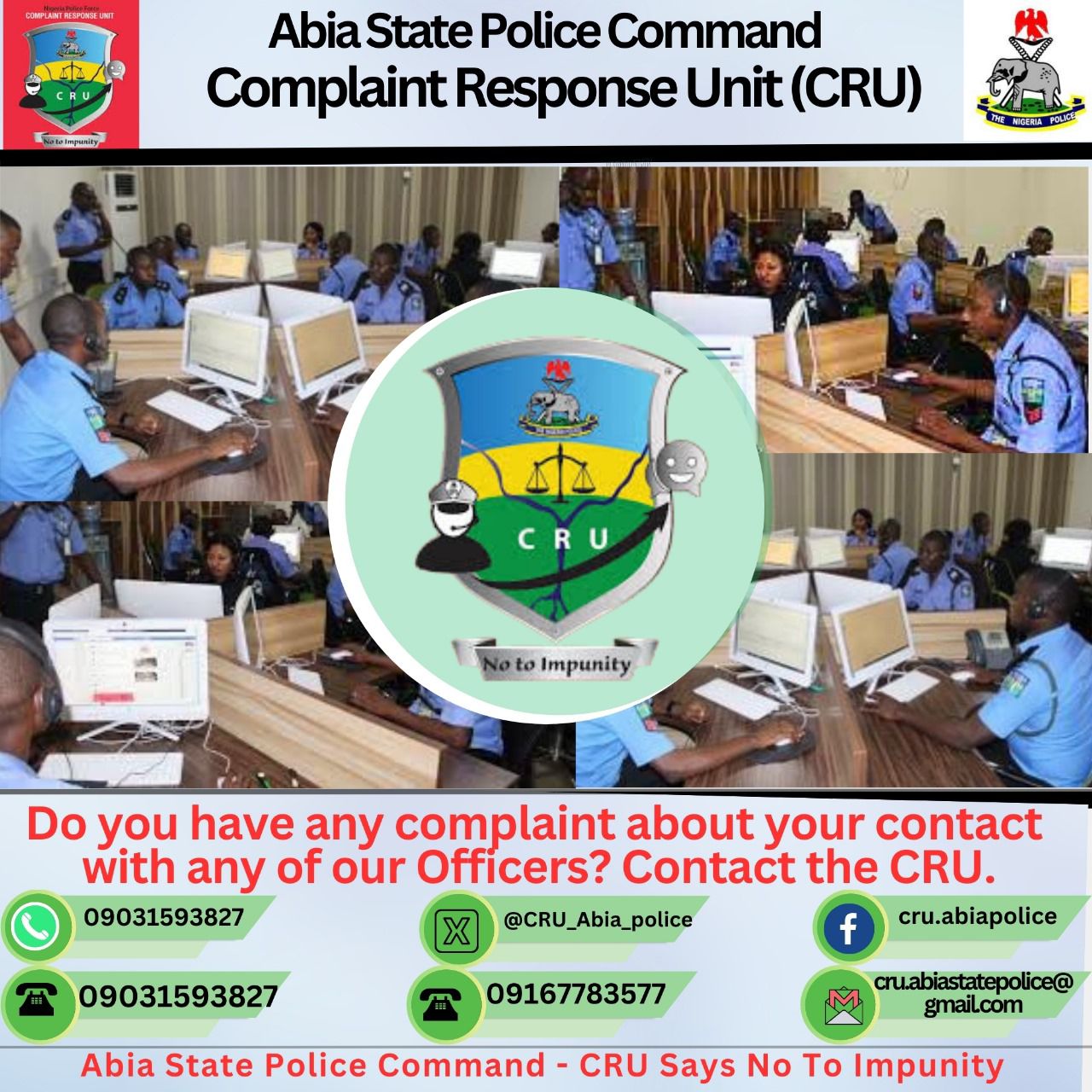 Abia Police Command Establishes Complaints Response Unit To Address Misconducts