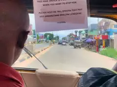 Nigerians React As Deaf Abia Keke Rider Pasted Notice To Communicate Passengers Nigerians React As Deaf Abia Keke Rider Pasted Notice To Communicate Passengers