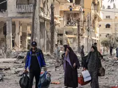 Thousands Flee North Gaza After Israel Evacuation Warning Thousands Flee North Gaza After Israel Evacuation Warning