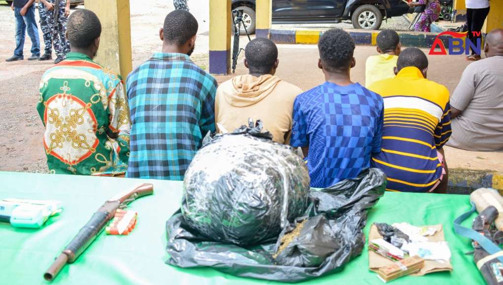 Police Arrest 8 Suspects Arrested With Large Quantity Of Indian Hemp In Aba, Others