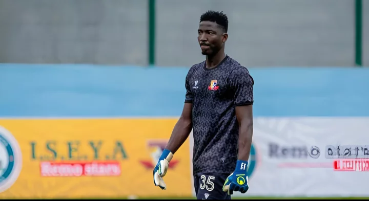 Remo Stars Goalie Bankole Jubilates Derby Win Against Sporting Lagos
