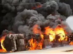 20 Injured As Petrol Tanker Explodes In Kaduna 20 Injured As Petrol Tanker Explodes In Kaduna