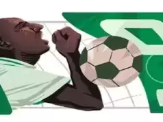 Google Doodle honors Nigeria’s all-time highest scorer Rahidi Yekini at 60 Google Doodle honors Nigeria’s all-time highest scorer Rahidi Yekini at 60