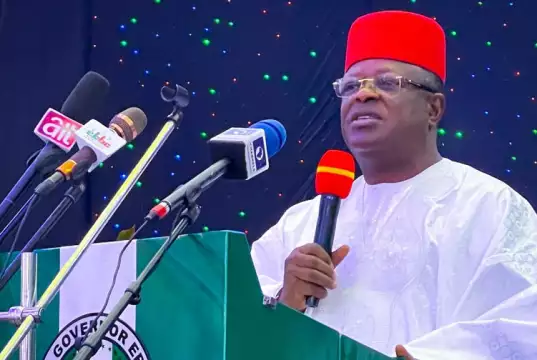Umahi’s Brother Steps Down From Ebonyi South Senatorial Bye-Election FG Begins Crashing Down Unathorized Structures Under Lagos Bridge