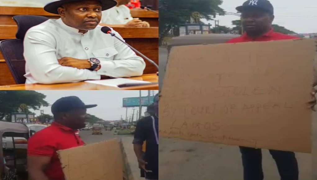 After His Sack By Appeal Court, LP Abia Assembly Member Destiny Nwagwu Hits Street In Protest (Photos + Video)