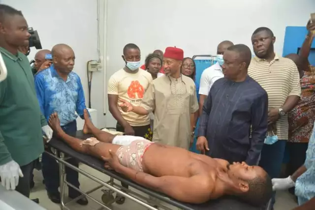 Aba Accident: Only One Person Died, Abia Govt Says, Promises To Offset Medical Bills Of Injured Victims (Photos) Aba Accident: Only One Person Died, Abia Govt Says, Promises To Offset Medical Bills Of Injured Victims
