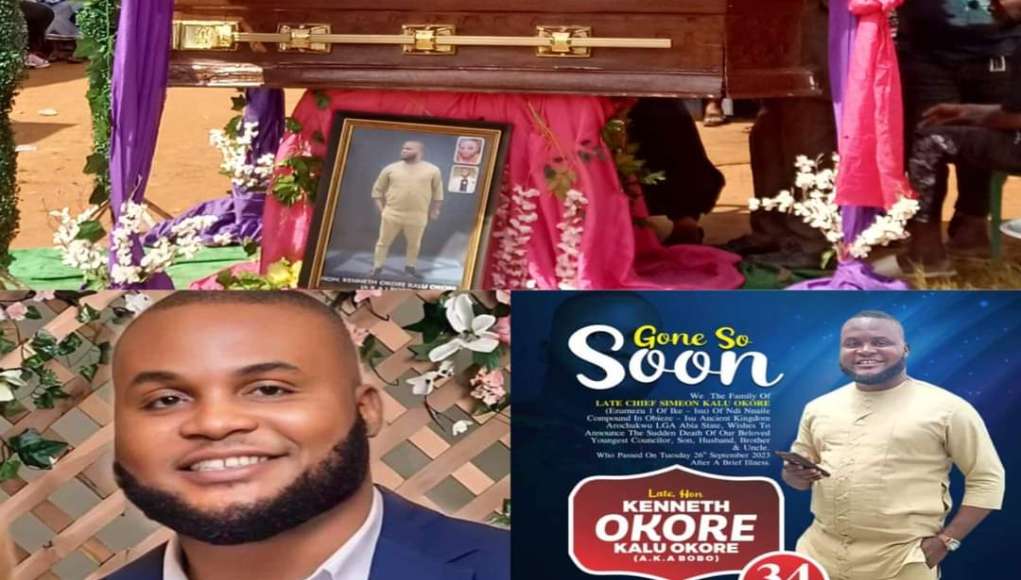 34-Year-Old Abia Ex-Councillor, Kalu Okore Laid To Rest Amidst Tears (Photos, Video)