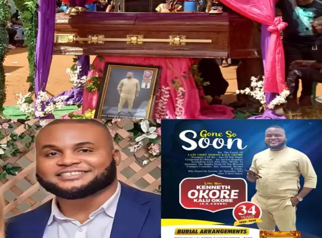 34-Year-Old Abia Ex-Councillor, Kalu Okore Laid To Rest Amidst Tears (Photos, Video) 34-Year-Old Abia Ex-Councillor, Kalu Okore Laid To Rest Amidst Tears (Photos, Video)