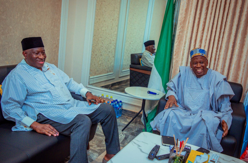 Photos: Former President Jonathan Visits APC National Chairman