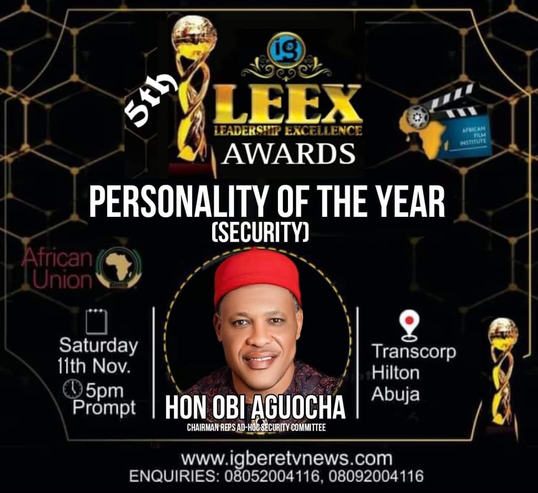 Hon. Obi Aguocha Bags Personality Of The Year Award