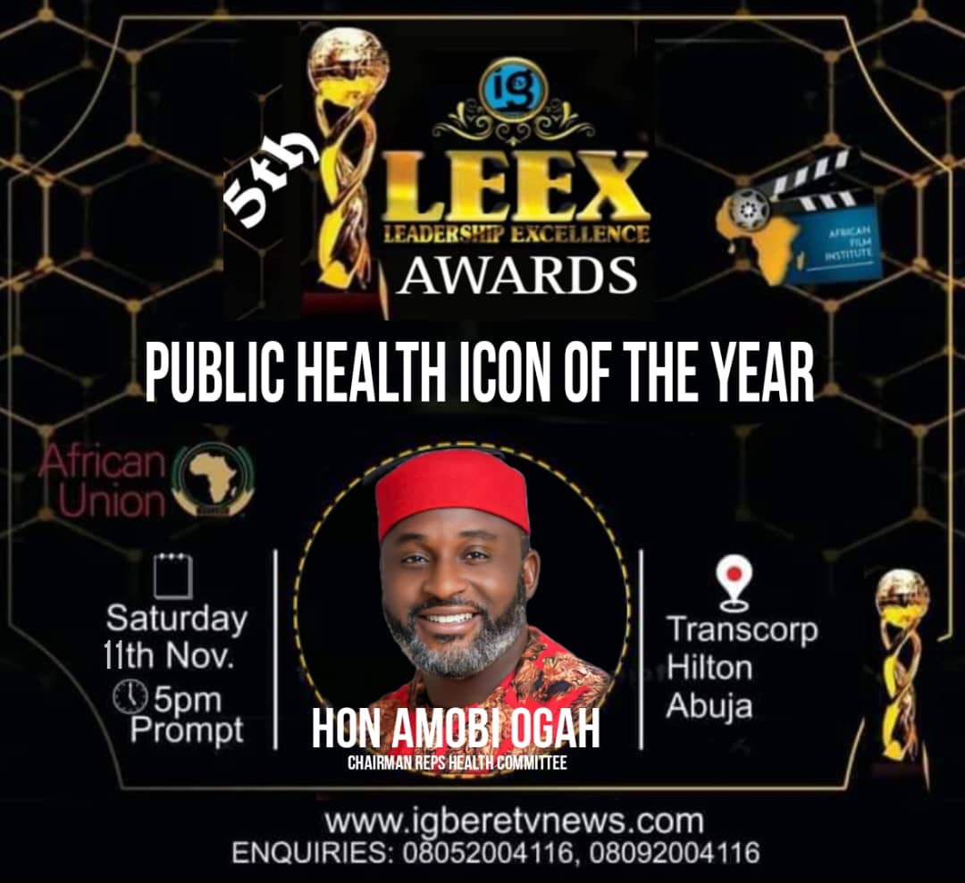 Hon. Amobi Ogah To Be Honoured With Public Health Icon Of The Year Award 
