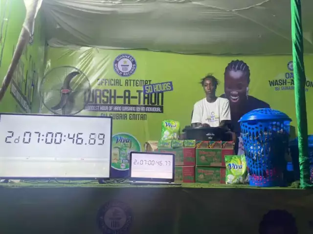 GWR: OAU Student Surpasses 50 Hours Wash-a-Thorn