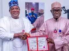 Minister Of Labour, Lalong Gets Certificate Of Return As Senator-Elect