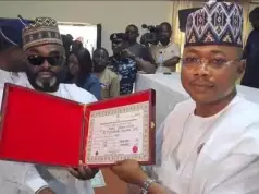 INEC Presents Certificates Of Return To Ododo, Deputy INEC Presents Certificates Of Return To Ododo, Deputy