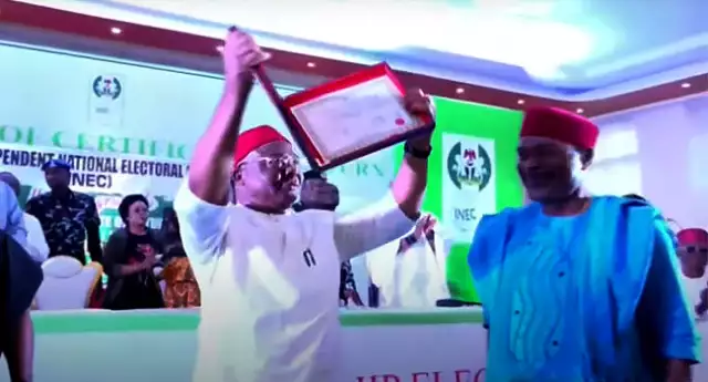 Uzodimma Receives Certificate Of Return After Re-election As Imo Governor