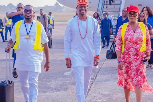 Delta Royal Father Crowned At 18 Returns Home At 25 After Studying Abroad