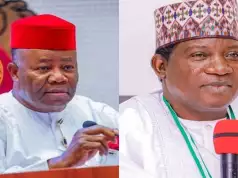 Akpabio Swears In Lalong Akpabio Swears In Lalong