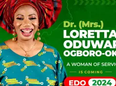 Edo 2024: “Let’s Shake The Table” – Female LP Guber Aspirant Declares Edo 2024: "Let’s Shake The Table" – Female LP Guber Aspirant Declares
