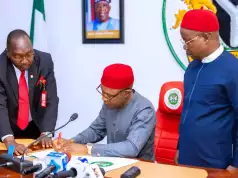 Gov. Mbah Lists Gains Expected As He Signs N521.5bn 2024 Budget Into Law