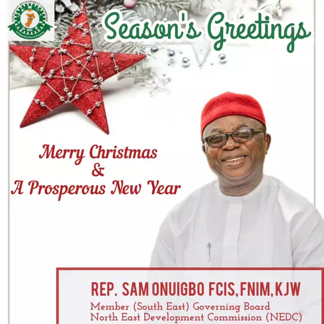 Ex-National Assembly Member, Onuigbo Calls For Gratitude To God At Christmas Ex-National Assembly Member, Onuigbo Calls For Gratitude To God At Christmas