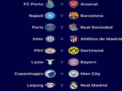 UEFA Champions League Round Of 16 Draw UEFA Champions League Round Of 16 Draw