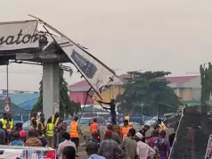 Pedestrian Bridge Collapses In Lagos, Injures Two