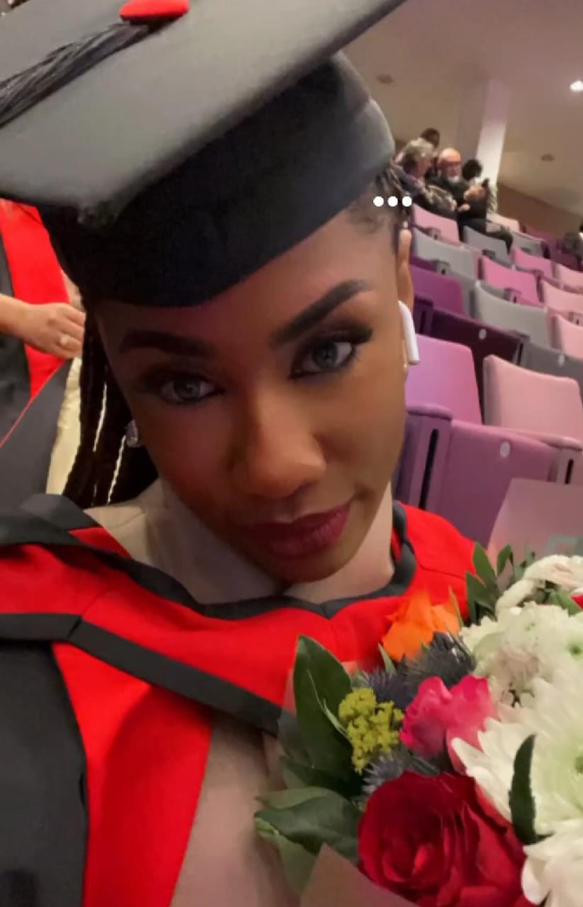 Nigerian Model, Amara Who Was Mocked Finally Bags Masters Degree In UK University [Photos, Video]