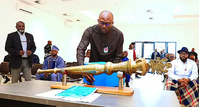 Court Voids Passage Of Rivers Budget By Pro-Fubara Lawmakers Gov. Fubara Arrives Rivers Assembly Quarters To Present 2025 Budget But Meets Locked Gate (Video)