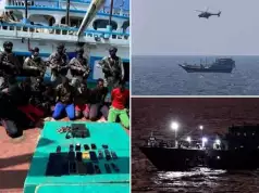 India Navy Rescues Pakistani Sailors From Pirates India Navy Rescues Pakistani Sailors From Pirates