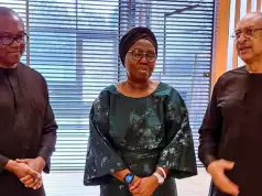 Peter Obi, Pat Utomi Pay Condolence Visit To Akeredolu’s Family