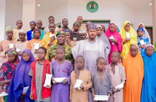 Katsina Governor Donates N100,000 Each To 35 Kidnap Victims Rescued By Troops