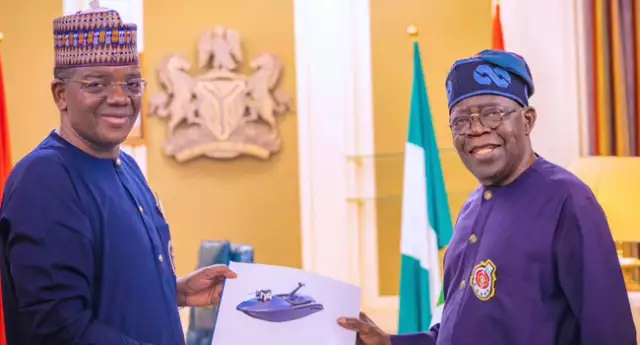 Matawalle Presents Two Hi-Tech Unmanned Water Vessels Donated By US To Tinubu