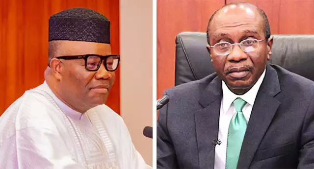 Alleged Defamation: Emefiele Threatens Akpabio With N25bn Lawsuit Alleged Defamation: Emefiele Threatens Akpabio With N25bn Lawsuit