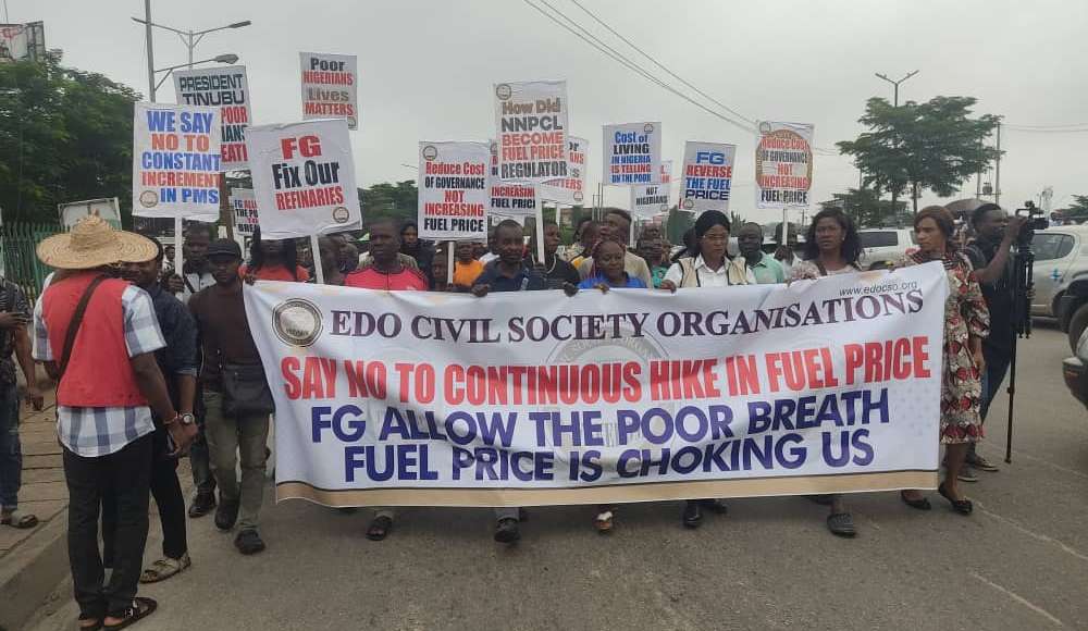Edo CSOs Protest Economic Hardship In Benin