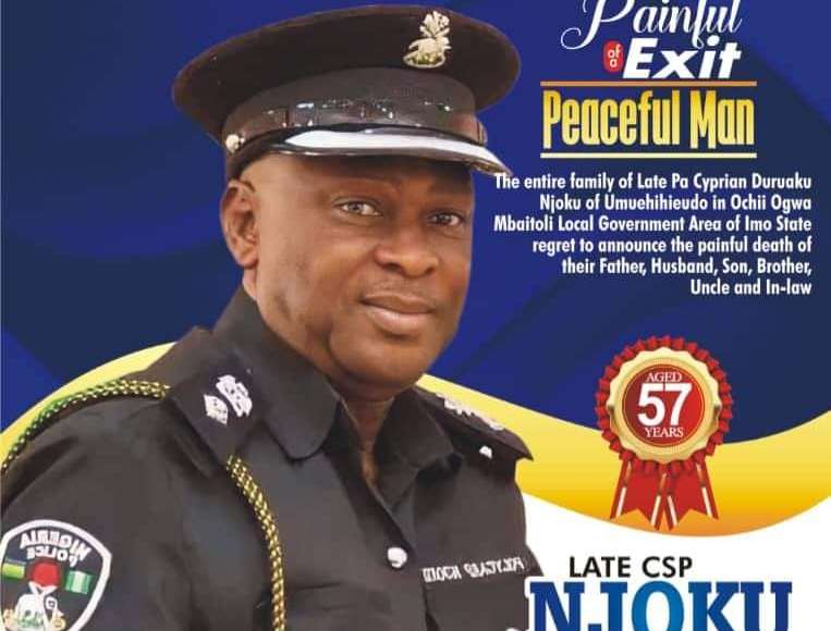 CSP Njoku Polycarp Who Died At 57 Set For Burial In Imo