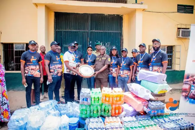 Enyioma Foundation Marks Valentine’s Day With Abia Prison Inmates, Offsets Fine To Secure Detainee’s Release (Photos, Video) Enyioma Foundation Marks Valentine's Day With Abia Prison Inmates, Offsets Fine To Secure Detainee's Release