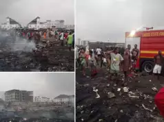 Lekki Gas Explosion Destroys Acres Of Makeshift Structures Lekki Gas Explosion Destroys Acres Of Makeshift Structures