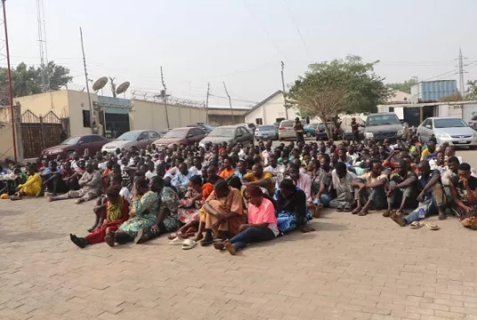 Abuja Police Detain 307 Suspects Following Black Spot Raid Abuja Police Detain 307 Suspects Following Black Spot Raid