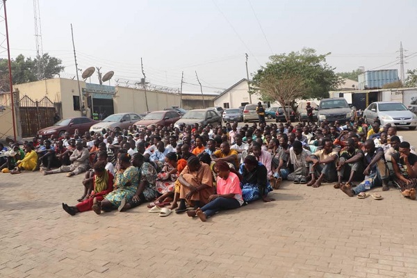 Abuja Police Detain 307 Suspects Following Black Spot Raid