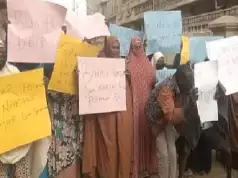 Widows Stage Protest In Kano Over Increase In Flour Price