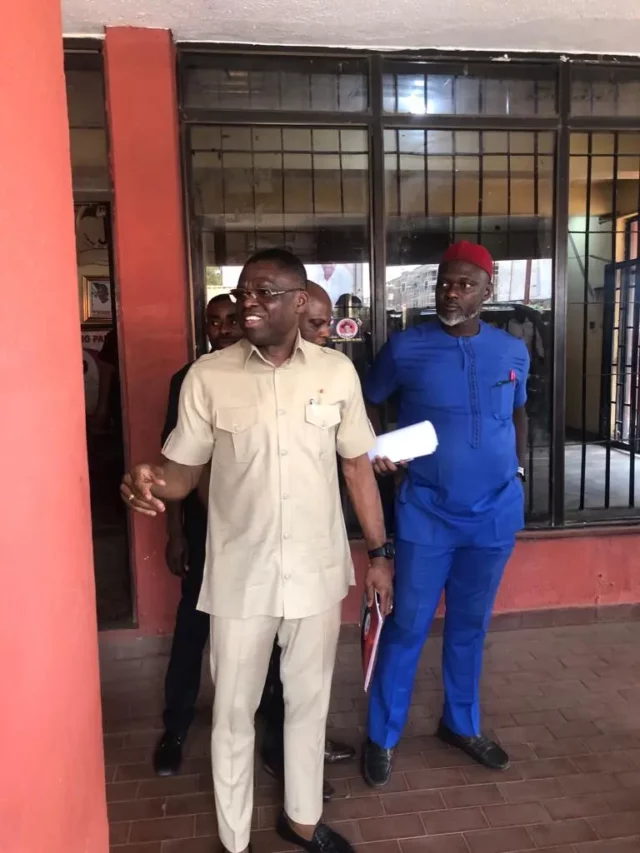 Philip Shuaibu Storms PDP Headquarters, Requests Certificate Of Return Philip Shuaibu Storms PDP Headquarters, Requests Certificate Of Return