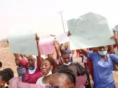 Nurses Stage Protest In Abuja Over New Certificate Verification Guidelines