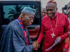 Bishop Onuoha Celebrates Former President Obasanjo At 87 Bishop Onuoha Celebrates Former President Obasanjo At 87