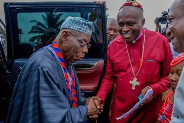 Bishop Onuoha Celebrates Former President Obasanjo At 87 Bishop Onuoha Celebrates Former President Obasanjo At 87