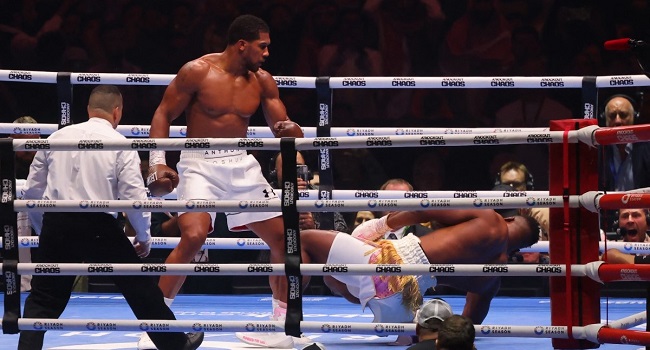 Joshua Defeats Ngannou With Second-Round Knockout