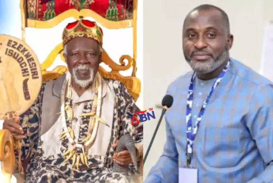 Amobi Ogah Felicitates With Eze Godson Ezekwesiri At 87 Amobi Ogah Felicitates With Eze Godson Ezekwesiri At 87