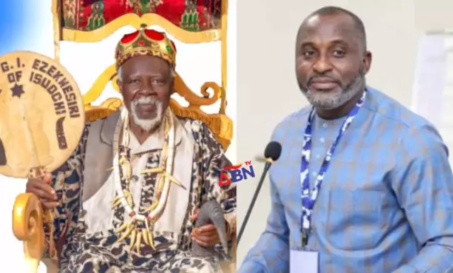 Amobi Ogah Felicitates With Eze Godson Ezekwesiri At 87 Amobi Ogah Felicitates With Eze Godson Ezekwesiri At 87