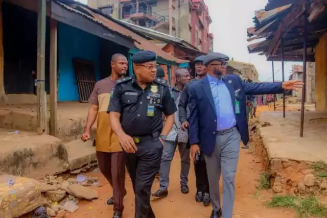 Mayor Of Umuahia North, Abia CP Inspect Major Shanties Serving As Criminal Hideouts (Photos) Mayor Of Umuahia North, Abia CP Inspect Major Shanties Serving As Criminal Hideouts (Photos)