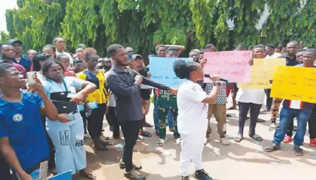 Oko Poly Reacts To Alleged Exam Fee Hike, Students’ Protest Oko Poly Reacts To Alleged Exam Fee Hike, Students’ Protest